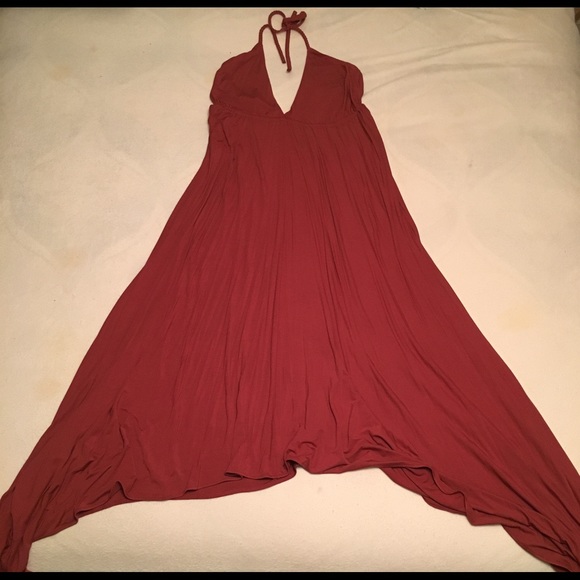 Shore Brand Hayley Handkerchief Dress in Rust Rose - Picture 3 of 3